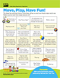 Move, Play, Have Fun! USDA Parent Flyer