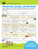 Move, Play, Have Fun! USDA Parent Flyer Spanish
