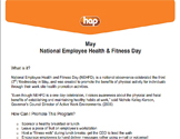 National Employee Health & Fitness Day (May)