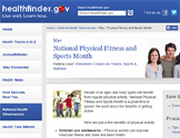 National Physical Activity and Sports Month (May)