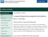 Increasing Physical Activities among Adults with Disabilities