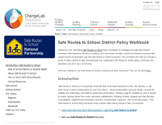 Safe Routes to School Policy Workbook