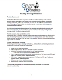 golden altar ministries healthy beverage guidelines