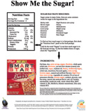 English Version :: Be Sugar Savvy Show Me the Sugar!
