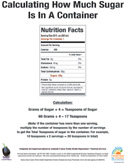 English Version :: Calculating How Much Sugar is in a Container