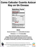 spanish version :: como calcular cuanto azúcar hay en un envase
