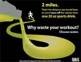poster: sports drink mileage