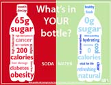 poster: water vs soda